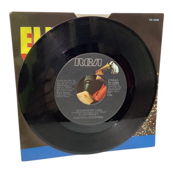 Elvis Presley 1977 Vinyl Record Way Down RCA Single With Picture Sleeve - Picture 4 of 4